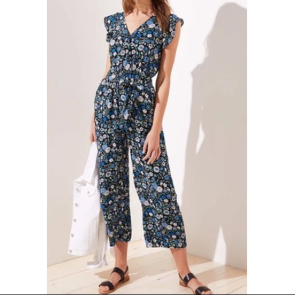 Loft Floral Jumpsuit